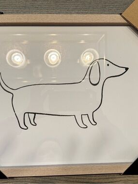 Minimalist Black Dachshund Wall Art Print - Pets Dog Decor 11” x 14”